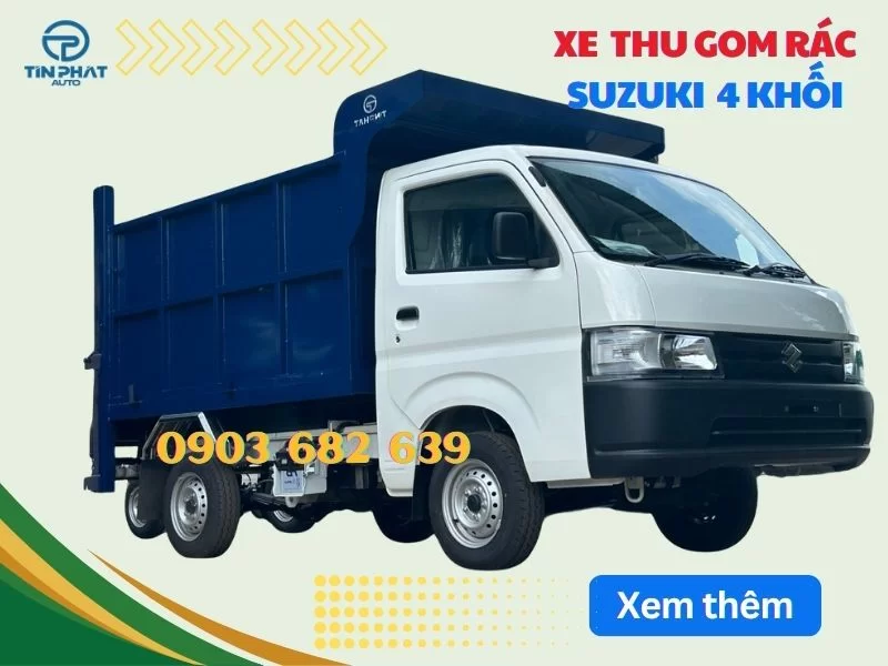 Xe Chở Rác 700KG Suzuki Pro