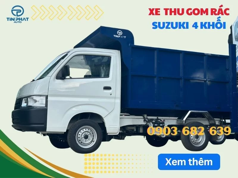 Xe Chở Rác 700KG Suzuki Pro