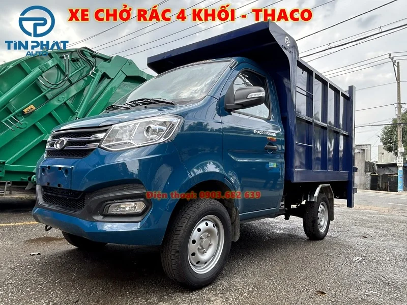 xe chở rác 4 khối thaco