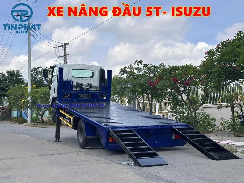 Xe Nâng đầu chở máy công trình ISUZU NQR