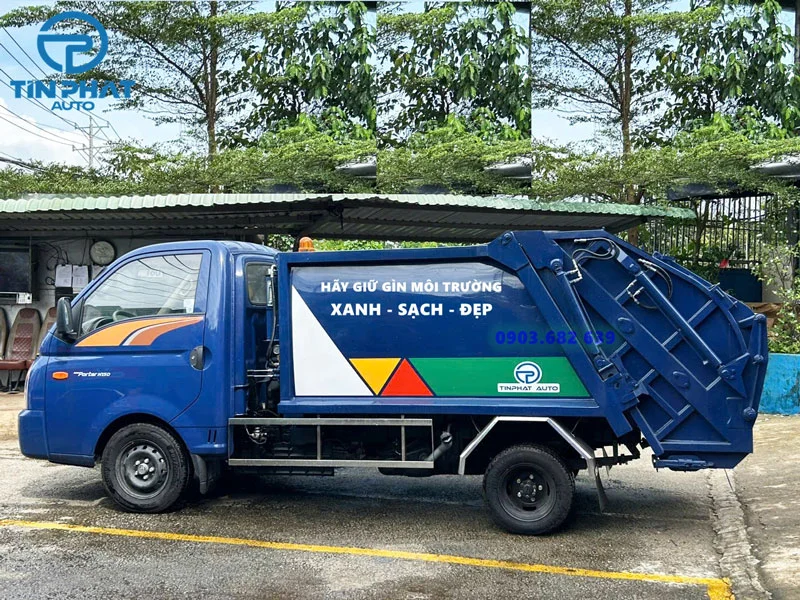 Xe Ép Rác Hyundai-2 Khối