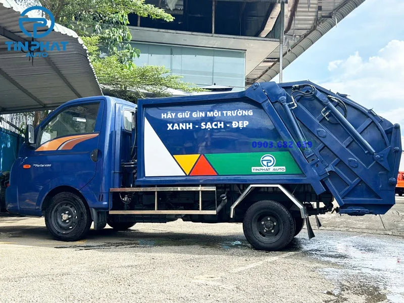 Xe Ép Rác Hyundai-2 Khối