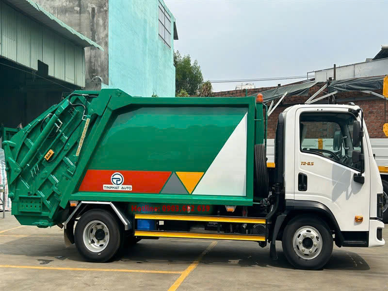 Xe ép rác 6 khối Thaco